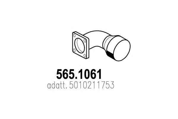 ASSO 565.1061 Exhaust Pipe